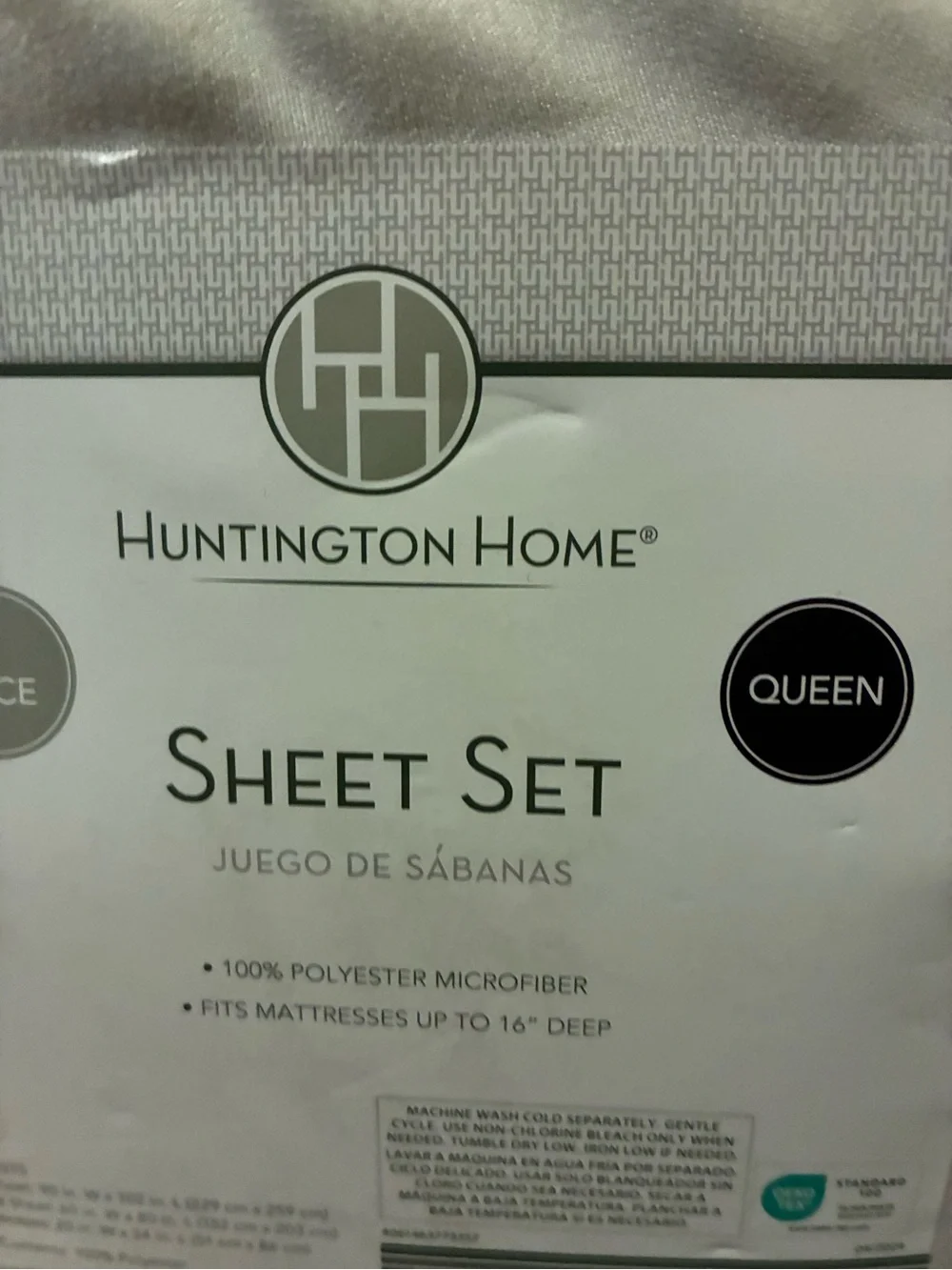 Huntington Home Queen Sheet Set - Light Silver Gray